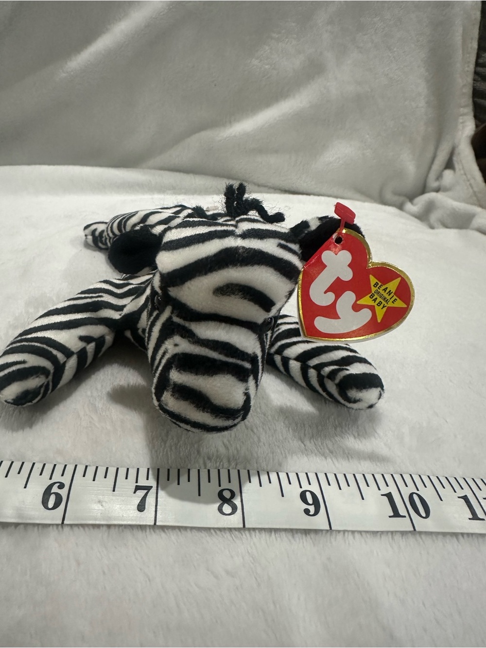 Ty Ziggy Zebra Plush Toy - Black & White Stripes